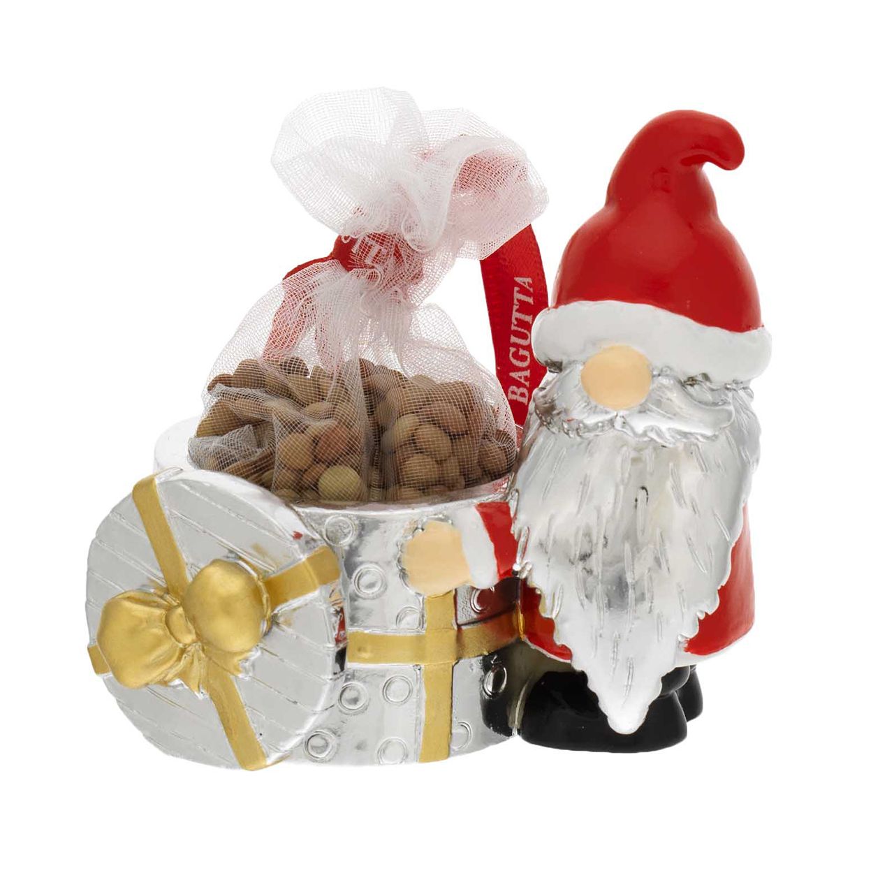 BABBO NATALE CON PACCO REGALO E LENTICCHIE